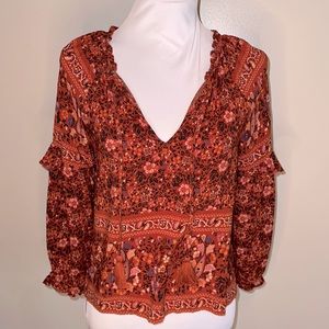 American Eagle  peasant top size XS